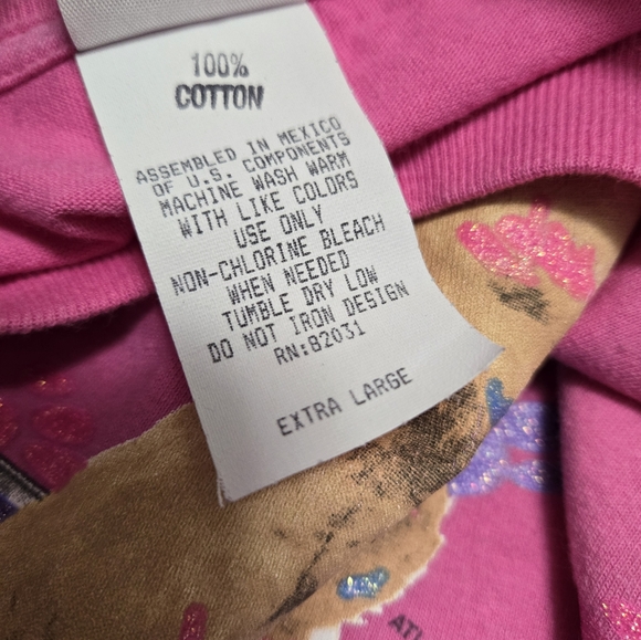 Vintage 1990s grandmacore cutesy teddy bear pink graphic t-shirt - Picture 6 of 7